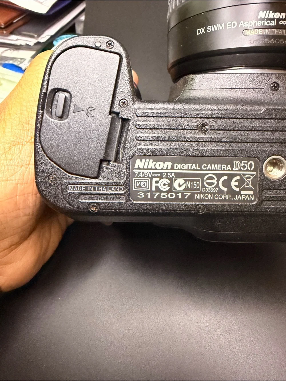 Nikon D50 DSLR Camera + 18-55mm Lens AS-IS Parts Repair